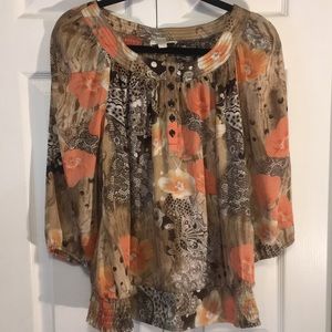 🆑 Dressbarn classy silky shirt